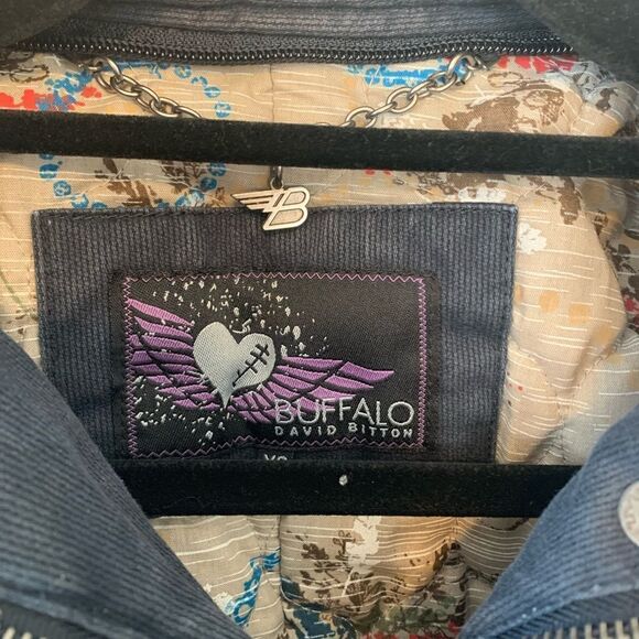 Buffalo David Bitton black corduroy jacket size XS - Picture 7 of 11